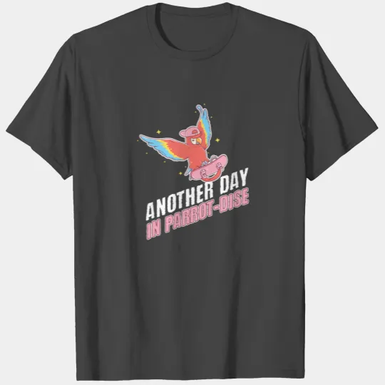 Parrots Bird Scarlet Macaw Skateboard Paradise T Shirts