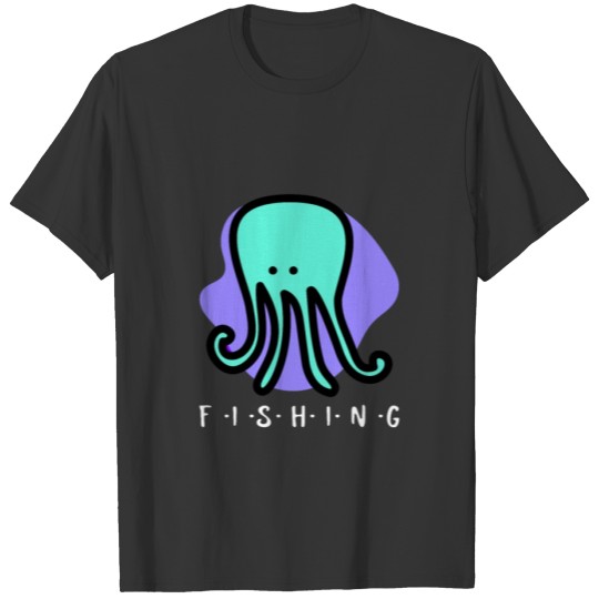 Fishing octopus shirt, Fishing lovers T-shirt