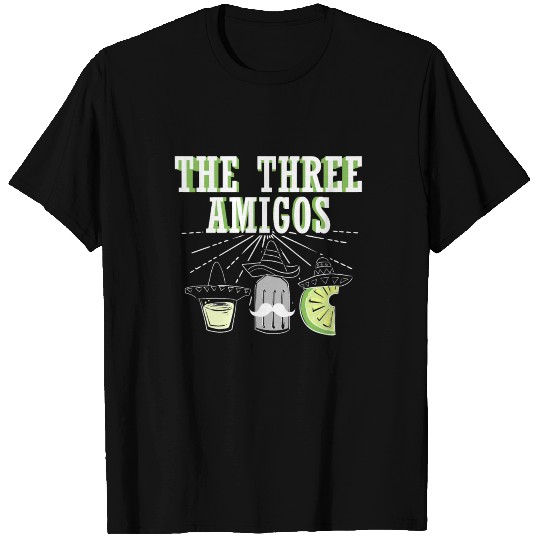 The Three amigos Vintage Salt Lime Tequila T Shirts