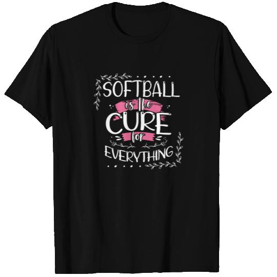 Softball Player Gift Softball is the Cure for T Shirts