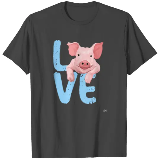 i love pigs t pig lovers farming farmer girls gift T Shirts