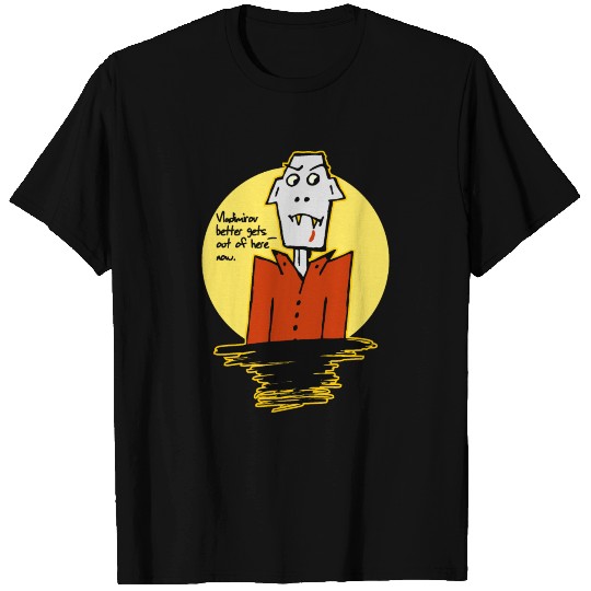 Nosferatu Dude vanishing before sunrise - Vampire T Shirts