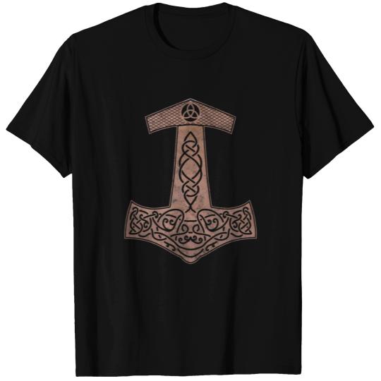 Hammer of Thor Mjölnir copper Viking present T Shirts