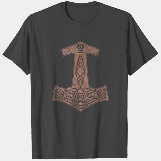 Hammer of Thor Mjölnir copper Viking present T Shirts