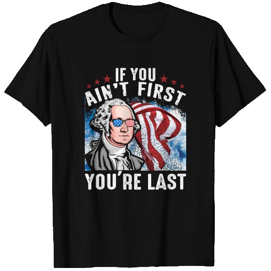 America flag George Washington - Gift T Shirts