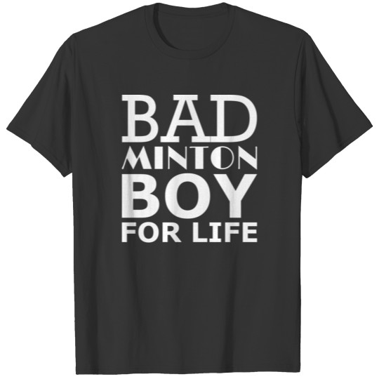 Badminton man sports T-shirt