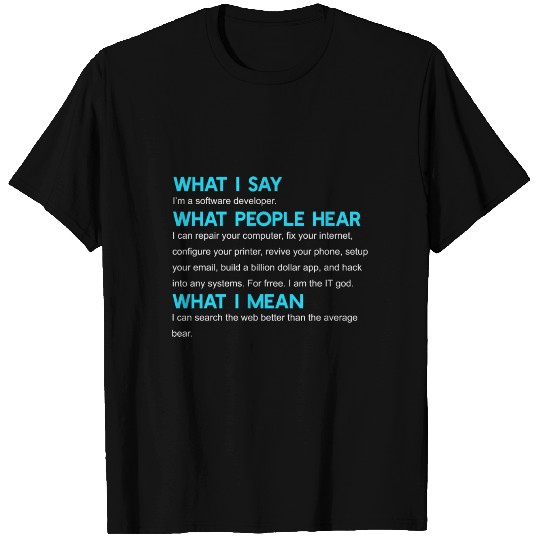 Programmer Funny Gift Idea T Shirts
