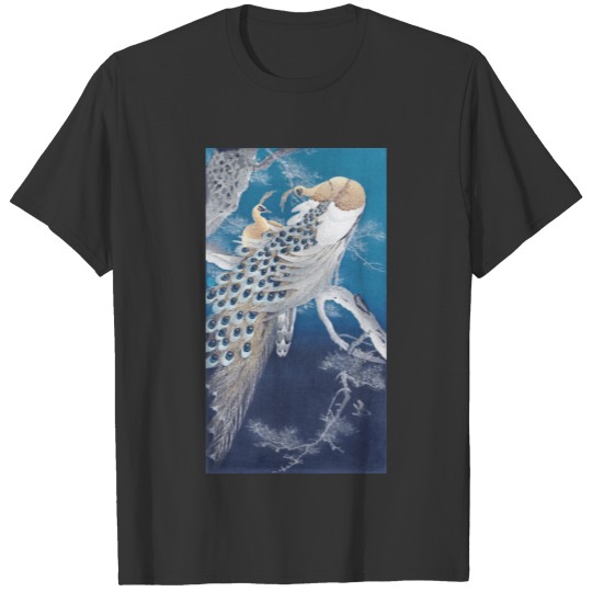 Snow Peacocks at Twilight T-shirt