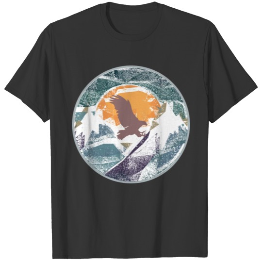 Colorful Eagle In The Mountains T Shirts