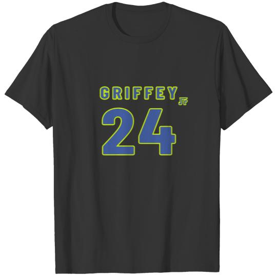 Baseball Mens #24 Ken Griffey Jr. Alternate Green T Shirts