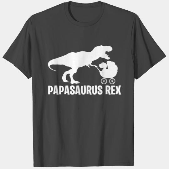 Papasaurus Rex T Shirts