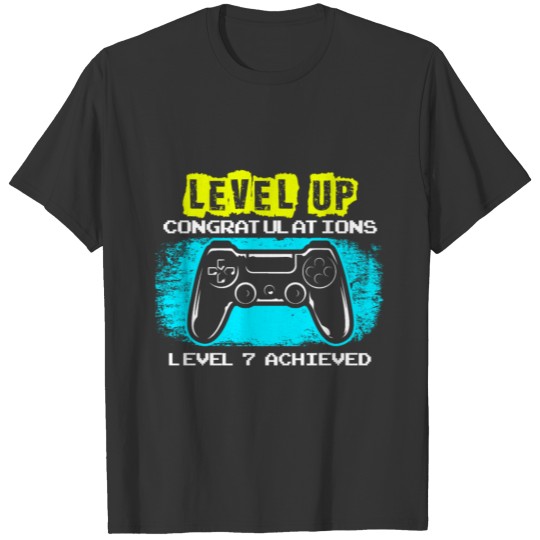 Kinder 7. Geburtstag Gamer T-Shirt Jungen 7 Jahre T-shirt