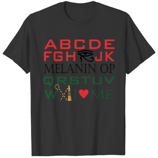 MELANIN ALPHABET T-shirt