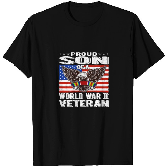 Proud Son of World War 2 Veteran Military T Shirts
