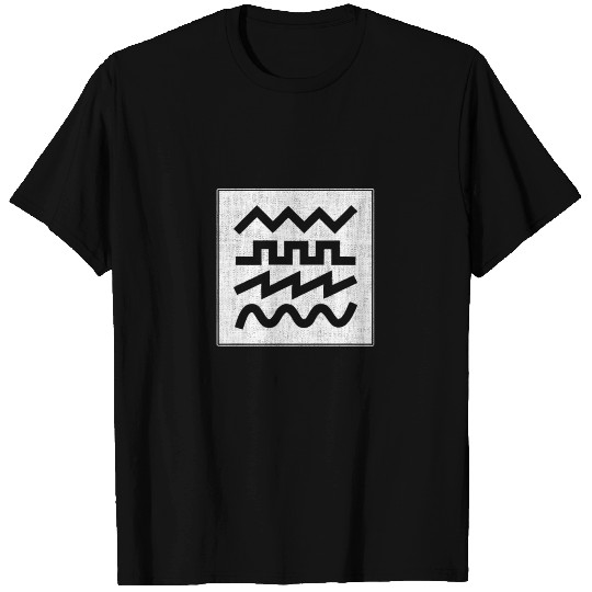 Synthesizer Waveform for Electronic Musician T Shirts