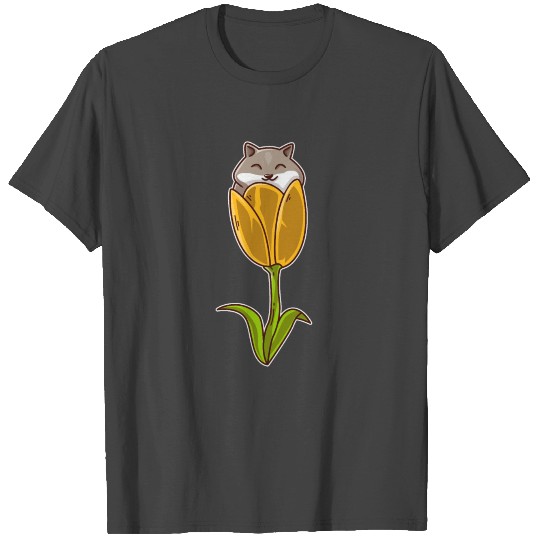 Blume Tulip Hamster Pet Animal Flower Plant Garden T Shirts