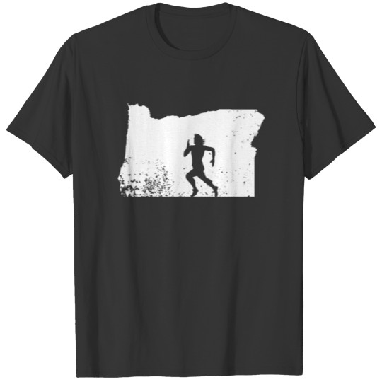 Oregon Runner Love to Run Races Distressed Tee T-shirt