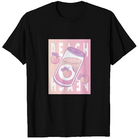 Peach Drink Aesthetic Vaporwave Japan T Shirts