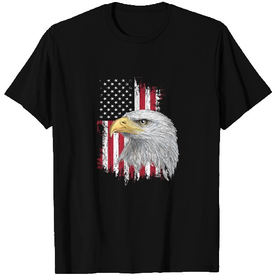 Usa Bald Eagle 4th of July American Flag T Shirts