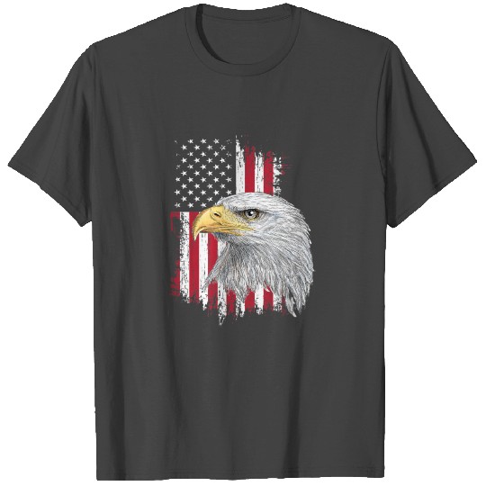 Usa Bald Eagle 4th of July American Flag T Shirts
