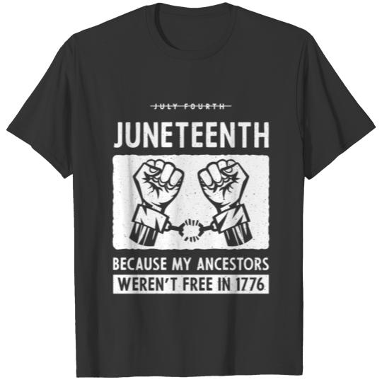 Juneteenth Ancestors Black African American Pride T Shirts