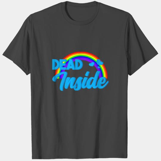Dead Inside Funny Introvert Gothic Sarcastic Gift T Shirts
