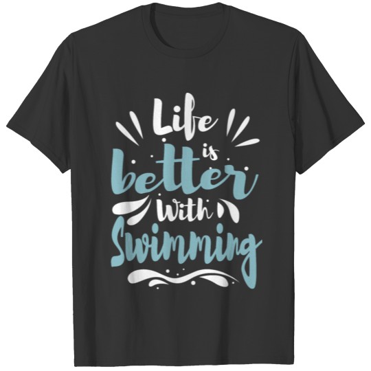 Cool Funny Therapy Swimming Enthusiasts Fans Love T-shirt