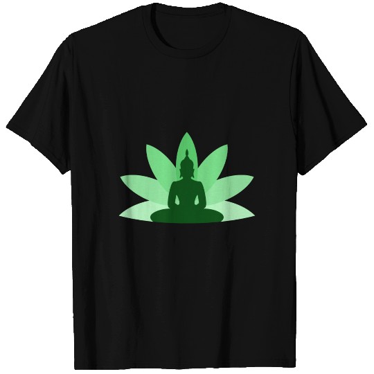 Buddha with Lotus T Shirts