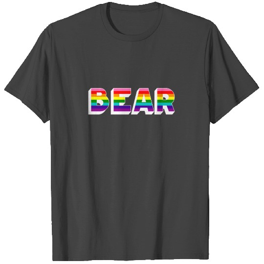RAINBOW FLAG BEAR OTTER GAY PRIDE LGBT HOMOSEXUAL T Shirts