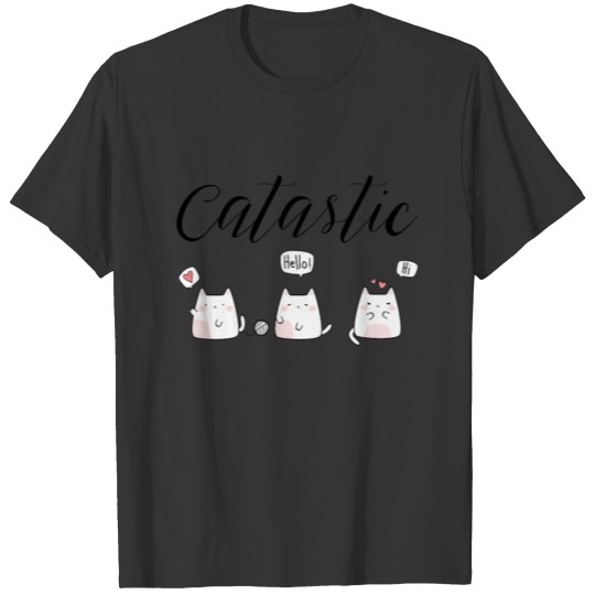 Catastic Cat Kitty Meow Cartoon T-shirt