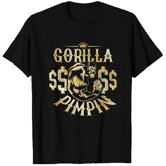 Gorilla Pimpin Hip Hop Pimps T Shirts