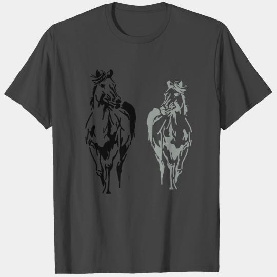 horse pony horseman western riding western horse T Shirts
