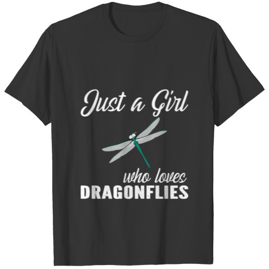 Just A Girl Who Loves Dragonflies T-shirt