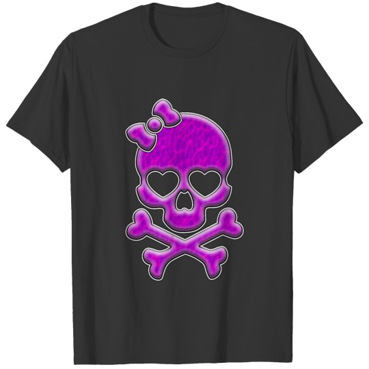 Pink Lady Skull T-shirt