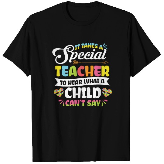 Special Education Teacher Autism Teacher Awareness T Shirts