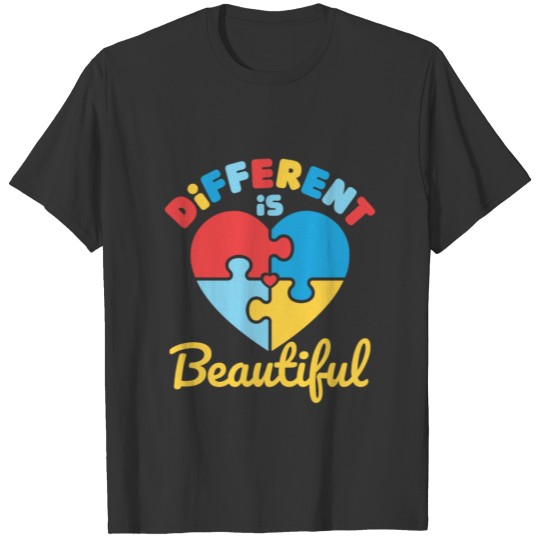 Different Is Beautiful Autism Awareness T-shirt