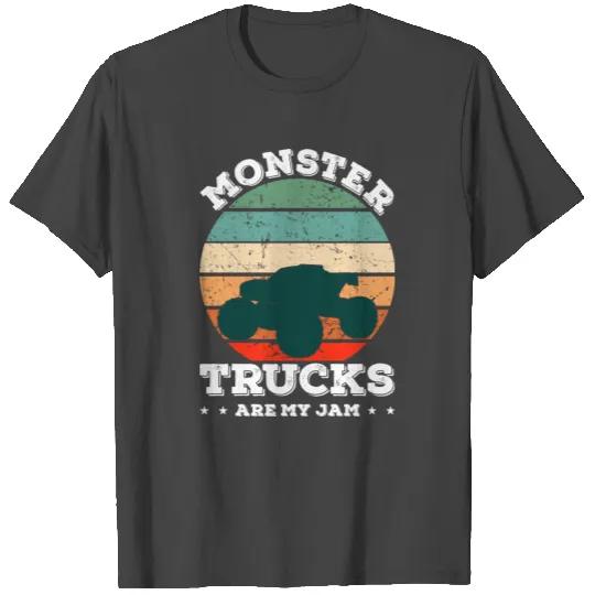 Monster Trucks Are My Jam Truck Game Lover T Shirts