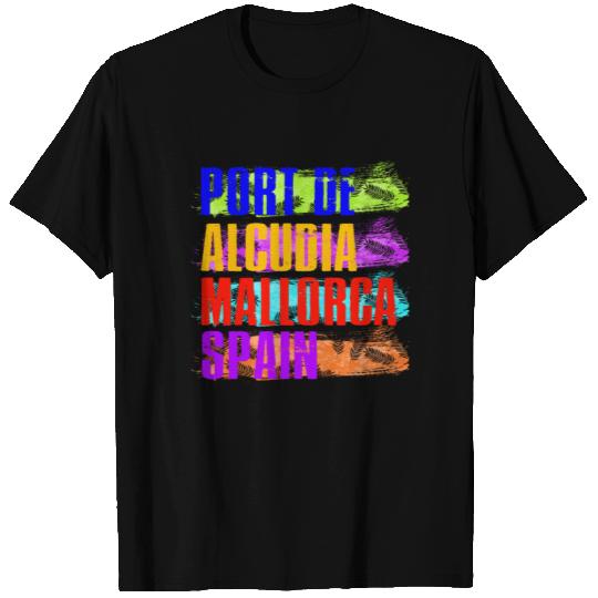 Port De Alcudia Mallorca Spain Mediterranean Beach T Shirts