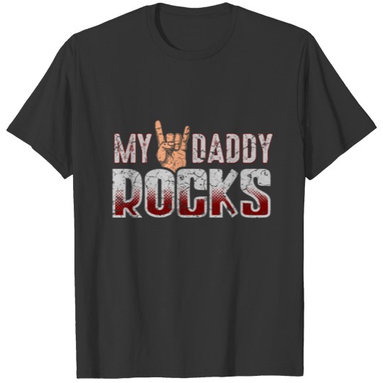 Rock Dad Rock and Roll Music Fathers Day Gift T Shirts