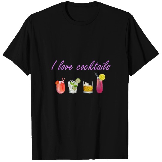 I love cocktails T Shirts
