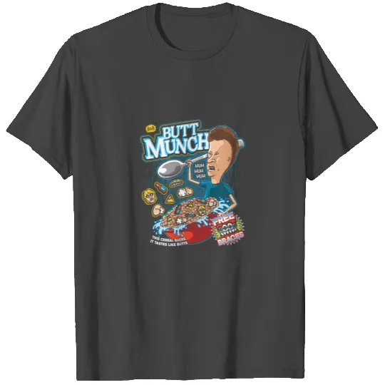 Beavis and Butthead butt Munch Cereal T Shirts