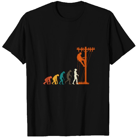 Unique Evolution Of Lineman Electrician T Shirts