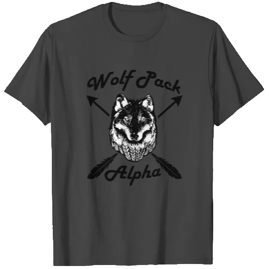 Wolf Pack Alpha Wolf T Shirts