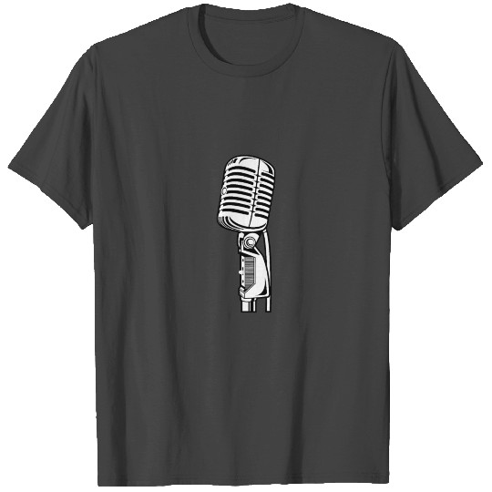 Microphone Retro Illustration Gift Idea T Shirts
