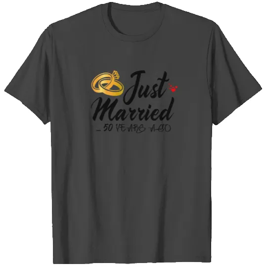 Just Married 60 Years Ago 60 Year Wedding T Shirts