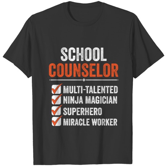 School councelor Teacher T-shirt
