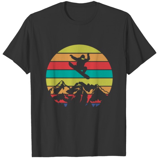 Vintage Snowboarding Snowboarder Winter Sport Gift T-shirt