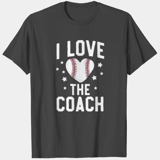 Funny Mom Baseball T Shirts I Love The Coach Wife
