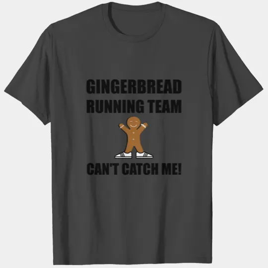 Gingerbread Running Team Funny T Shirts