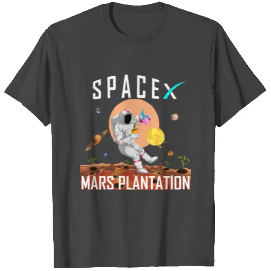 Spacex mars plantation T Shirts